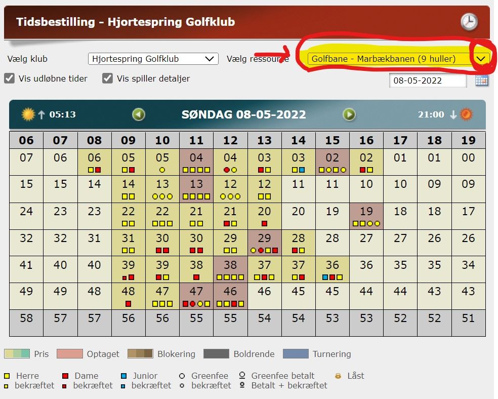 Marbæk_Tidsbestilling
